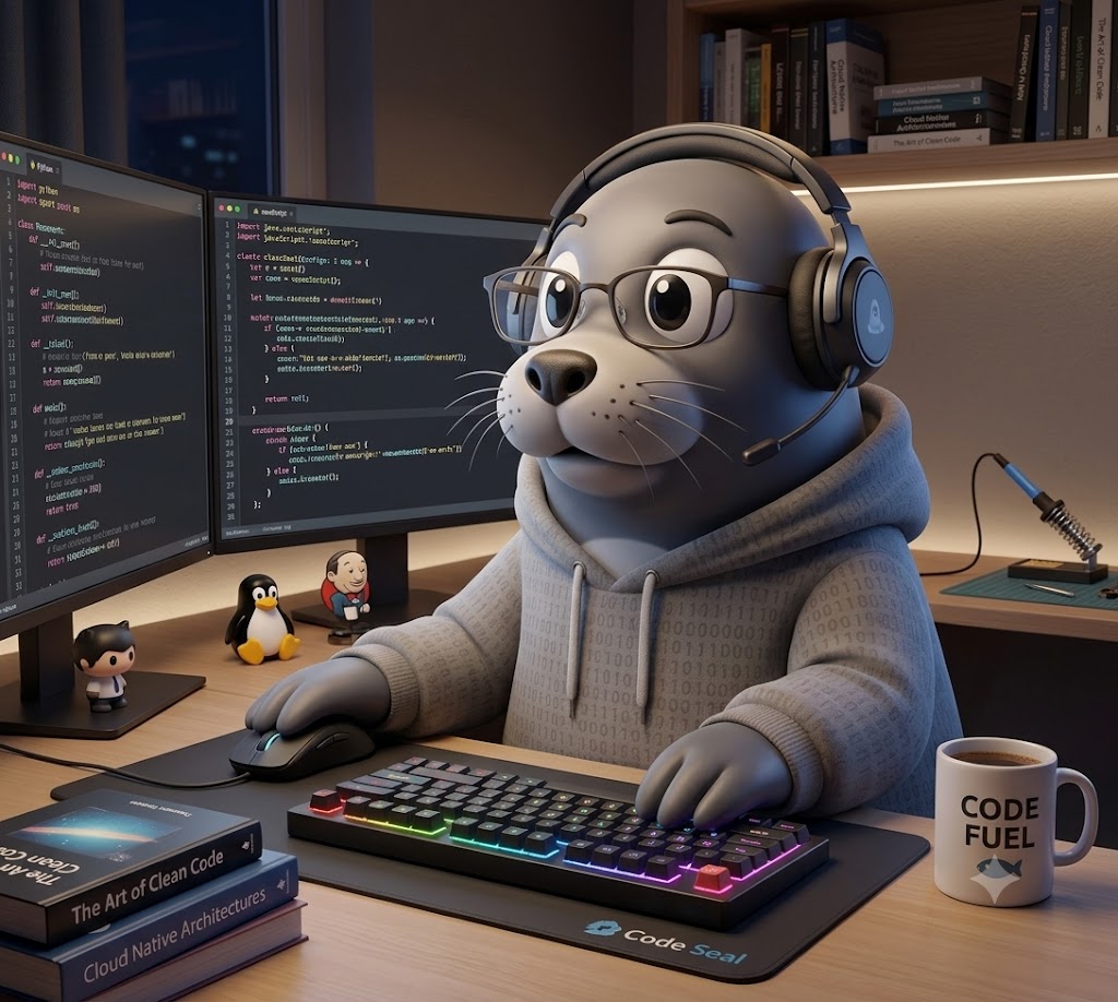 Mascote Foca Tutoriais